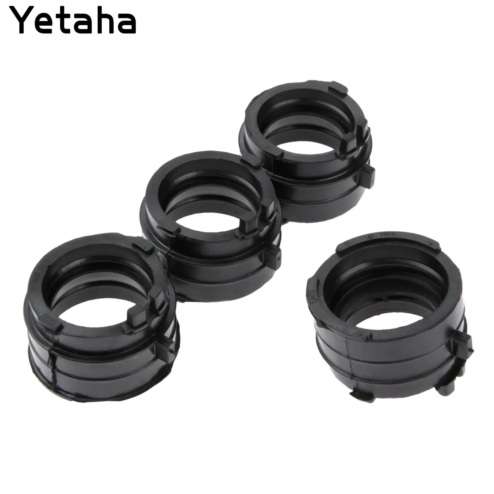 4pcs Motorcycle Carburetor Interface Adapter Intake Manifold For CBR400 NC23 87-89 NC29 90-94