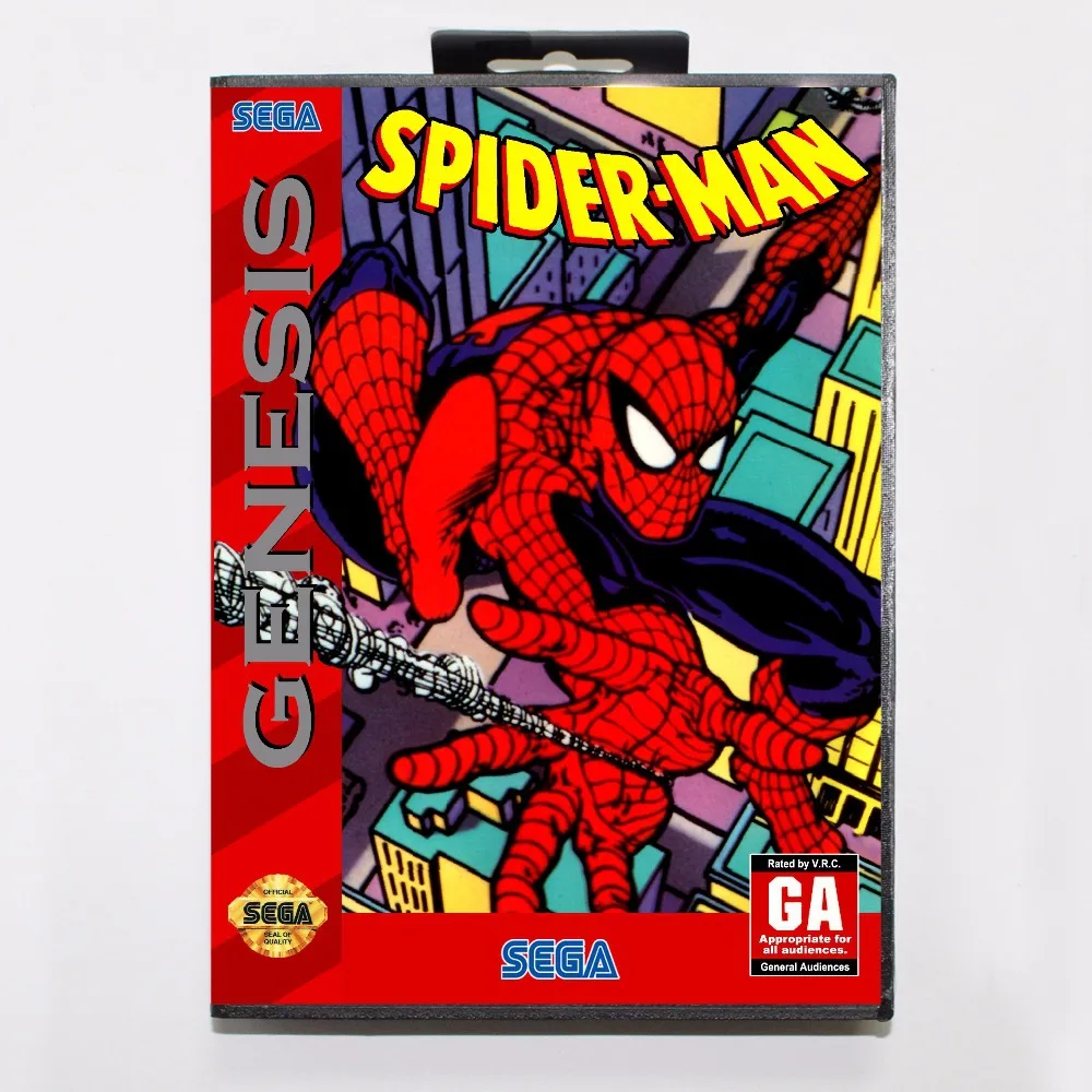 

Amazing Spider-Man vs. The Kingpin Game Cartridge 16 bit MD Game Card With Retail Box For Sega Mega Drive For Genesis