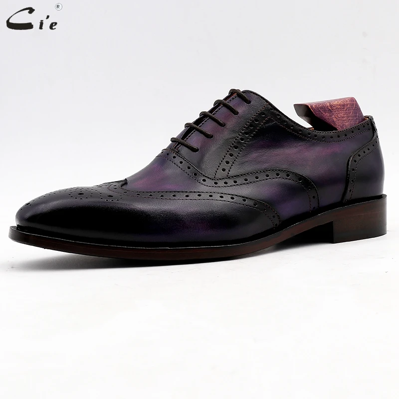 Cuero Outsole Cie A Hombres Zapatos Vestir Trajes Brown De Hecha Patina N° Formal 6 Mano Genuino Oficina Del znxzpwr