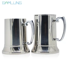 Gamlung Marke Edelstahl Krug Stein Doppelwand Bier Becher Hohe qualität Spiegel Tasse 450 ml 550 ml 2017