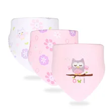 Новинка, детские нагрудники, 3 шт./лот, хлопковая бандана, нагрудники, детские нагрудники, Одежда для новорожденных, фартук с рисунком, бандана для кормления