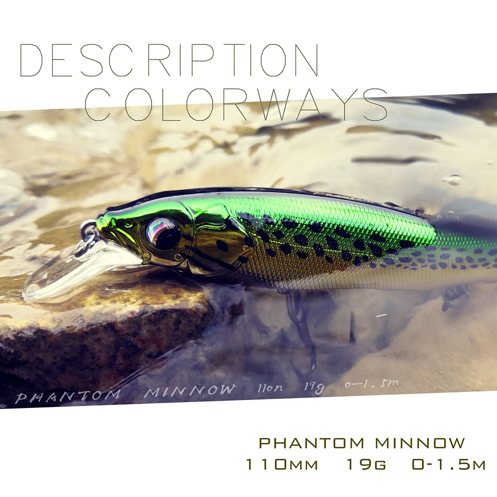 TH110 Suspend Minnow приманка 19 г jerkbait воблер для троллинга искусственные рыболовные