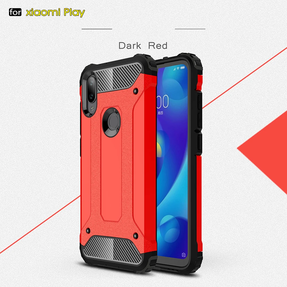 Противоударный чехол-броня Coque 5.84For Xiaomi mi Play чехол для Xiaomi mi играть mi Play чехол для телефона чехол-лента на заднюю панель