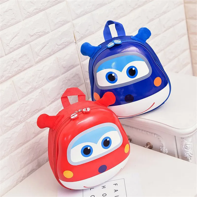 

Lovely Anime Super Wings Model schoolbag Mini Planes toy Transformation Airplane Robot superwings knapsack toys for children