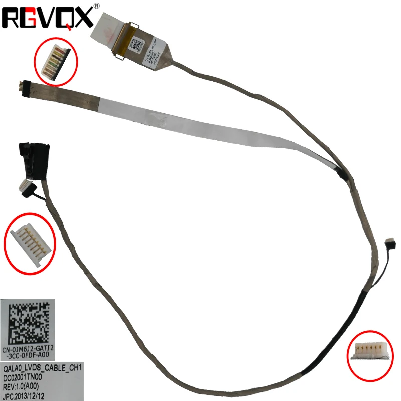 Новый ЖК светодиодный видео гибкий кабель для Dell Latitude E6530 PN:DC02001TN00 0JM6J2 LCD LVDS Замена