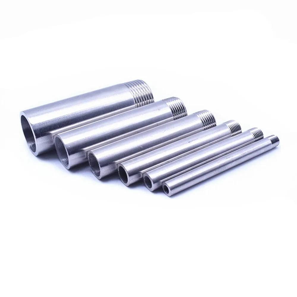 

SS 304 Stainless Steel 100mm Length Water connection 1/4" 3/8" 1/2" 3/4" 1" 1-1/4" 1-1/2" Male Threaded Pipe Fittings