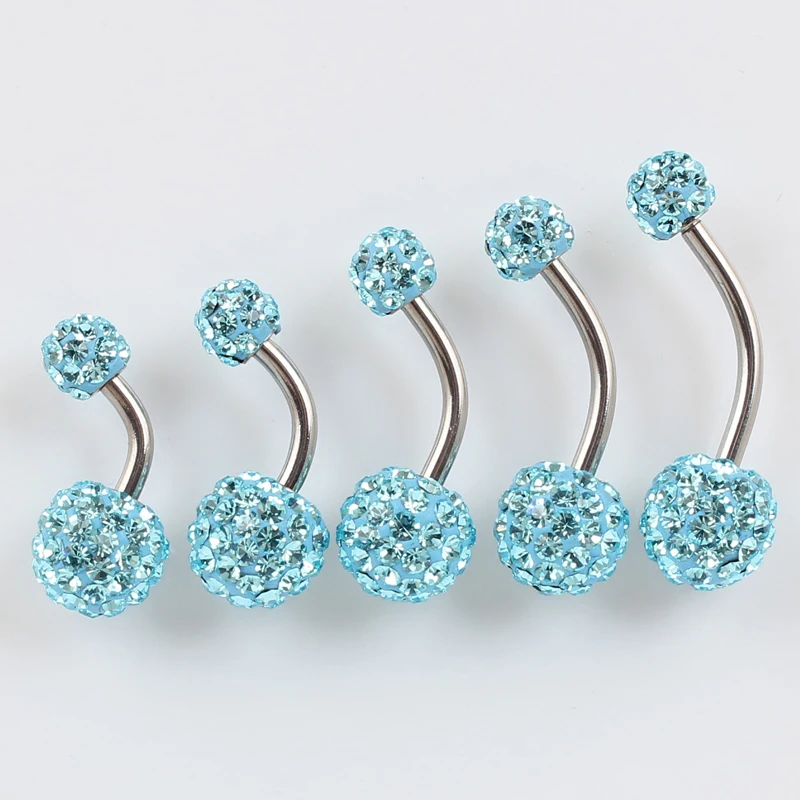 ANNEAU DE PIERCING,White length 14mmBague de ventre et de nombril pour femme, piercing, bijoux