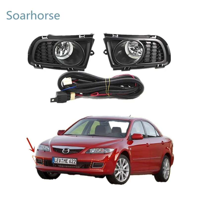 Cafoucs для Mazda 6 M6 2006 2010 переднего бампера противотуманная фара дальнего света с