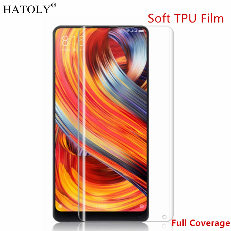 Мягкая нано пленка из ТПУ защитная для экрана Xiaomi Mi Mix 2 полного покрытия не