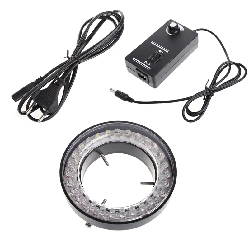 

60 LED Adjustable Ring Light illuminator Lamp for STEREO ZOOM Microscope Microscope EU Plug