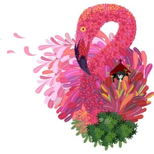 5D поделки алмазов картина Фламинго вечерние украшения дома Алмазная мозаика пользовательские фото-и Прямая