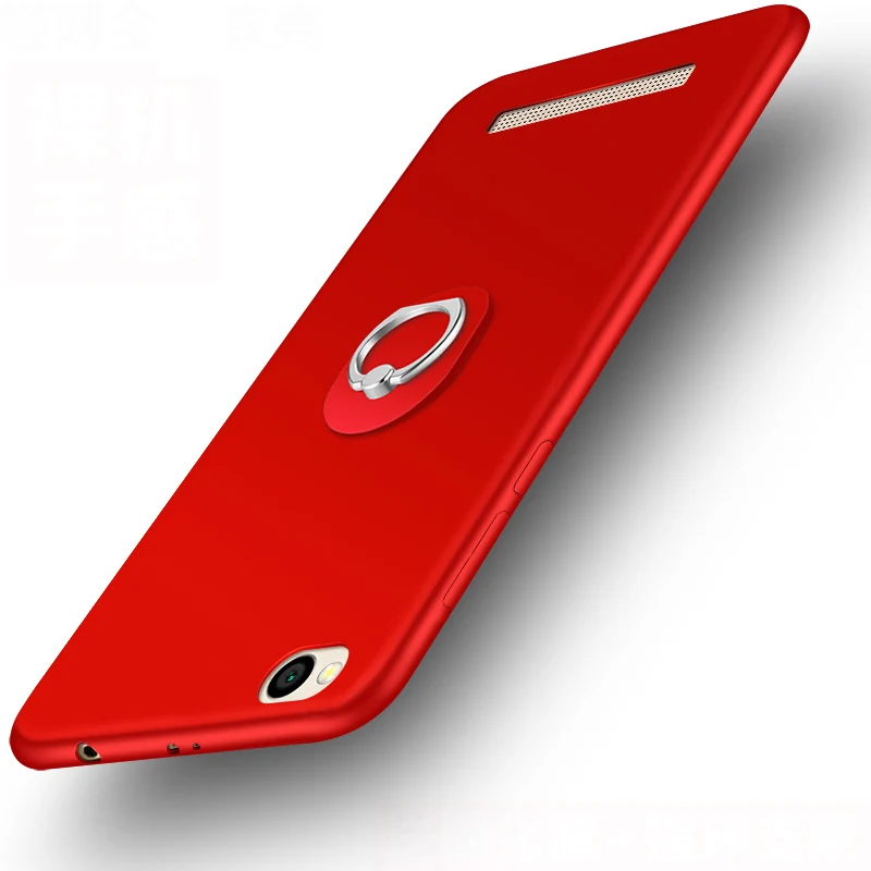 Роскошный силиконовый чехол для xiaomi redmi 5a 5 дюймов, защитный чехол для мобильного телефона, чехол для xiaomi redmi 5a, мягкий чехол из ТПУ с объемным цветком - Цвет: red with ring