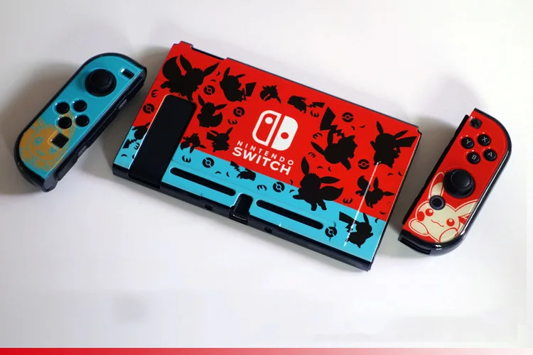 Анти-отпечатков пальцев Nintendo Switch Жесткий Тонкий чехол Shell Poke Splatoon 2 протектор для Nintendoswitch перечисленные NS игровой консоли аксессуаров - Цвет: Pokemon 7