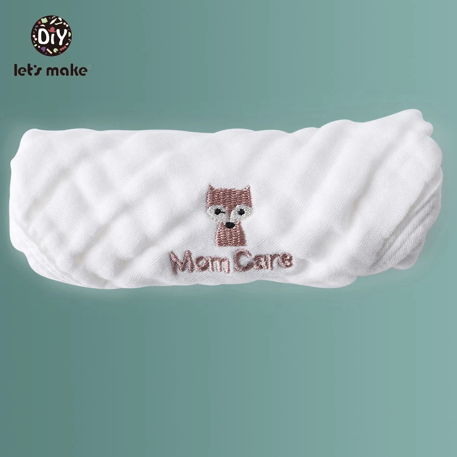 1 предмет, товар для малышей, хлопок, полотенце для новорожденных, Марлевое полотенце, слюнявчик, аксессуары для кормления, полотенце для девочек и мальчиков, Let's Make - Цвет: Mom Care