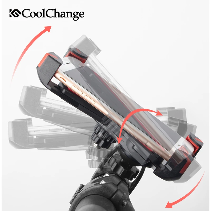 Coolchange для велосипедов нескользящий держатель телефона Спорт на открытом воздухе Велоспорт Руль телефон крепление Клип Стенд велосипед мобильный телефон кронштейн