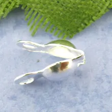 150 шт. посеребренные Обжимные бусины Charlotte наконечник(подходит 3,2 мм Шаровая цепь) 8*4 мм Новинка