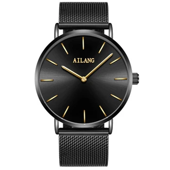 

New Fashion Luxury Brand AILANG Men's Watches Stainless Steel Strap Stainless Steel Quartz Watch Ultra Thin Men's Watch Dial