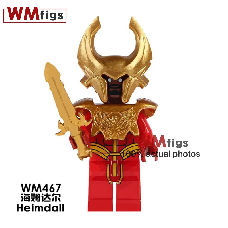 

Single Sale Super Heroes Heimdall Action Moive Film Bricks Model Building Blocks Education TRY Toys for Children Gifts
