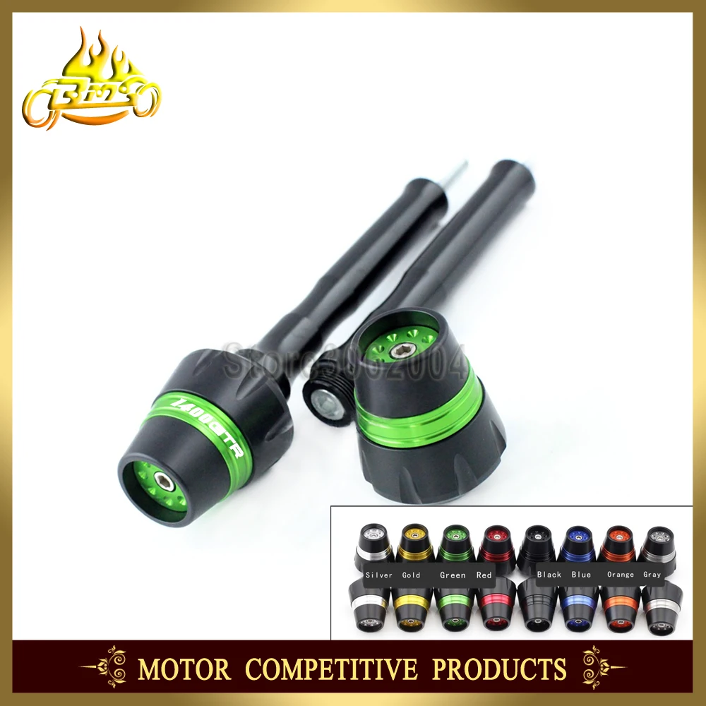 

Frame Slider Crash Protector Bobbins Falling Protection Motorcycle For KAWASAKI GTR1400 Concours 14 2010-2015 2014 2013 2012 CNC