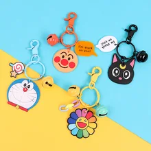 2019 mini size Cheese cat Cartoon cute key ring Anime Silicone Key chains Funny animal keychains key holder kids Christmas gift 2019 mini size Cheese cat Cartoon cute key ring Anime Silicone Key chains Funny animal keychains key holder kids Christmas gift