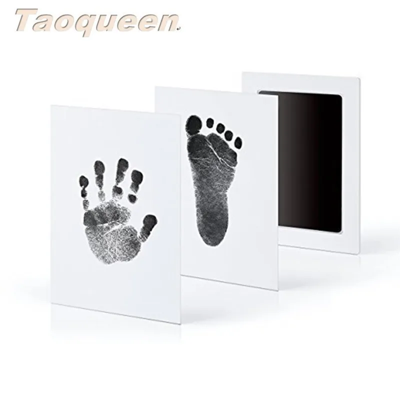 Taoqueen Baby Handprint отпечаток ноги нетоксичный новорожденный отпечаток руки Inkpad водяной знак Детские сувениры отпечаток чернильный коврик