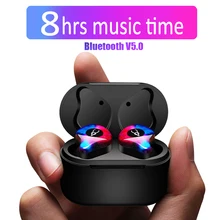 Профессиональные Близнецы мини 3D звук стерео Bluetooth наушники невидимые настоящие Беспроводные водонепроницаемые спортивные наушники с power Bank