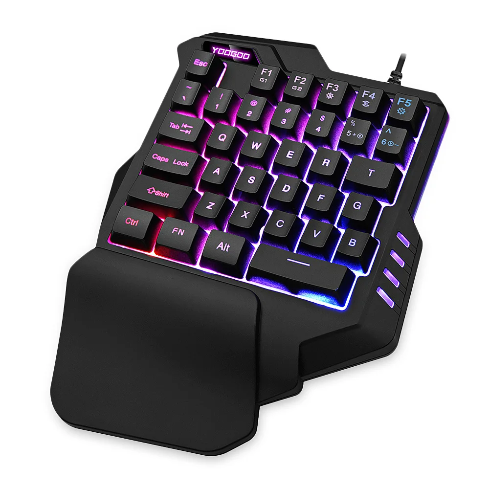 G92 Проводная игровая клавиатура с цветовой моделью RGB Подсветка 35 ключей помощью