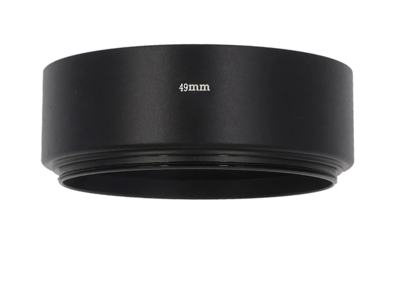 Metal Standard Lens Hood 49mm 52mm 58mm 55mm 62mm 67mm 72mm 77mm Screw-in Mount Lens Protector for Canon Nikon Sony Camera (5)