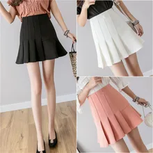 Новые женские Harajuku мини-юбки с высокой талией плиссированные мини-юбки модные трубы милые девушки дамы юбки женские 9517