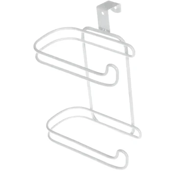 

Double-Layer Toilet Paper Towel Rack Kitchen Multi-Function Paper Towel And Hook Nail-Free Partition Kitchen Utensils Hook Rac