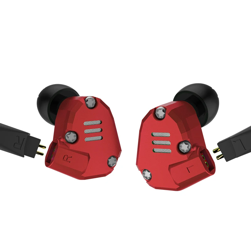 KZ ZS6 2DD+ 2BA HIFI бас гарнитура спортивные наушники-вкладыши Динамический драйвер шумоподавление Гарнитура замена кабеля as10 AS10