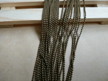 

bracelet necklace material DIY steel chain accessories Jewelry parts brass chain/1.5MM Bead chain SMM1011