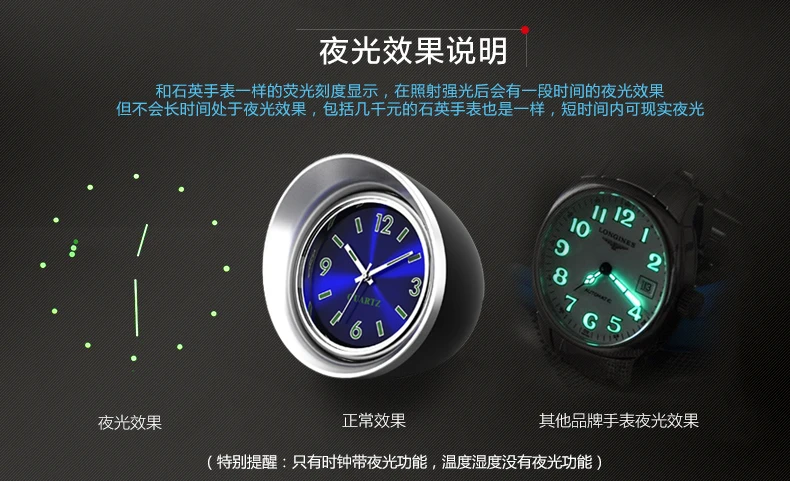YIXINYOU автомобиль-Стайлинг светящиеся автомобильные кварцевые часы Авто Интерьерные часы автомобильные креативные цифровые часы со стрелками(6,3
