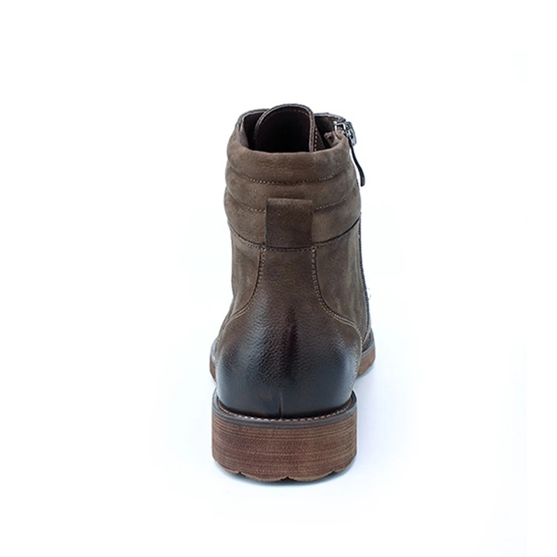Винтажные деловые мужские туфли ручной работы на платформе в стиле ретро с круглым носком из натуральной кожи Chukka рабочие ботильоны BGQ176