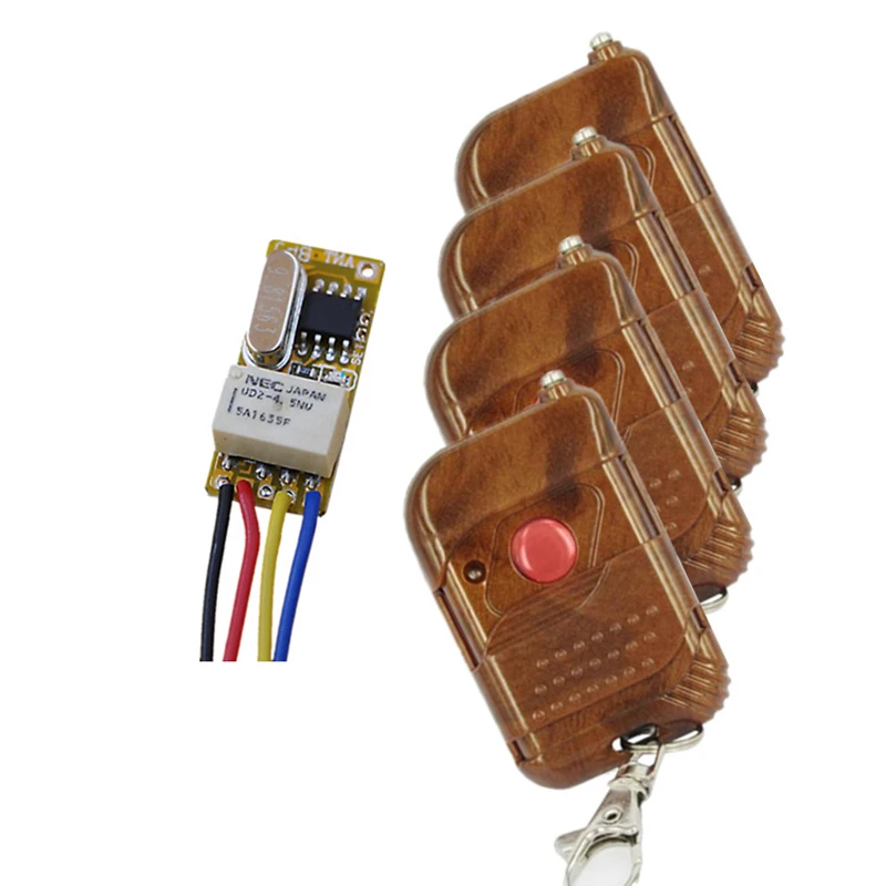 

Small Relay Remote Control System 3.5V-12V 5V 4.8V 9VMiniature Receiver Normally Open Closed common Subminiature