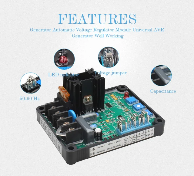 GAVR-8A GAVR 8A ブラシレス自動電圧レギュレータユニバーサル