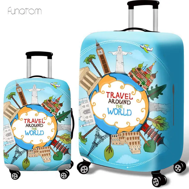 

Thicker Travel Luggage Suitcase Protective Cover for Trunk Case Apply to 19''-32'' Suitcase Cover Elastic Perfectly