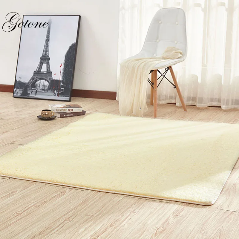 Plush Silky Carpet Mats Sofa Bedroom Living Room Bedside Anti-Slip Floor Hairy Carpets Bedroom Soft Seat Badroom Set Carpet  GT0016 (14)