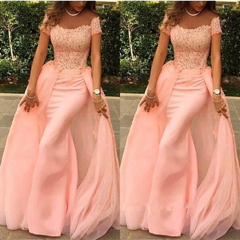 light pink tight prom dresses