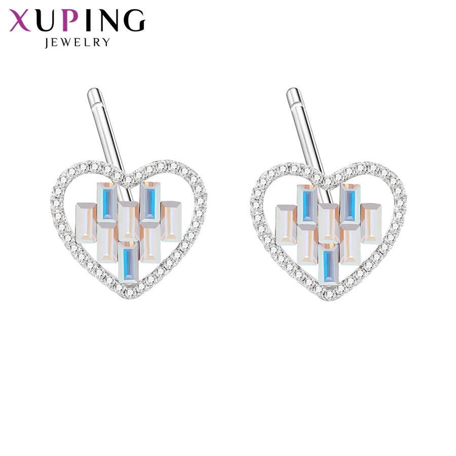 

Xuping Jewelry Heart Earrings Victorian Style Crystals from Swarovski Sweet Cute for Women Graduation Gifts