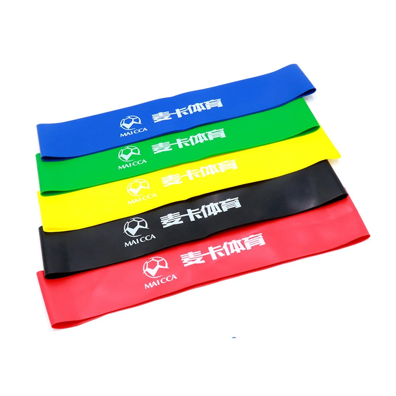 

5 Colors Yoga Resistance 500mm*50mm Rubber Bands Indoor Outdoor Yoga Gym Pull Rope Training Exercises Bands Workout Equipment