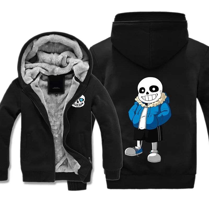 Undertale Sans Толстовка Зимняя толстовка куртка для мужчин и женщин игровая одежда