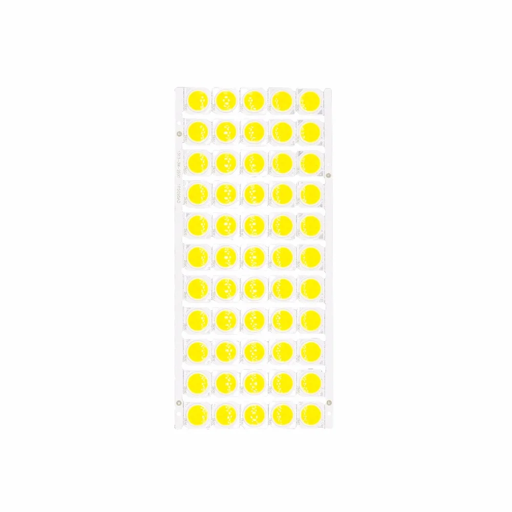 55 шт. в партии 3 Вт 5 7 10 светодиодная лампочка COB на плате 13*13 мм мощный светодиодный