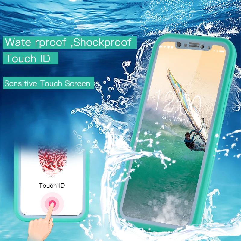 

Shockproof Waterproof Rubber Defender TPU Case For iPhone XS Max / XR