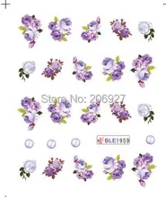  2PCS BLE1959 Cartoon Nail Art Water Decal Nail Water Transfer Sticker 