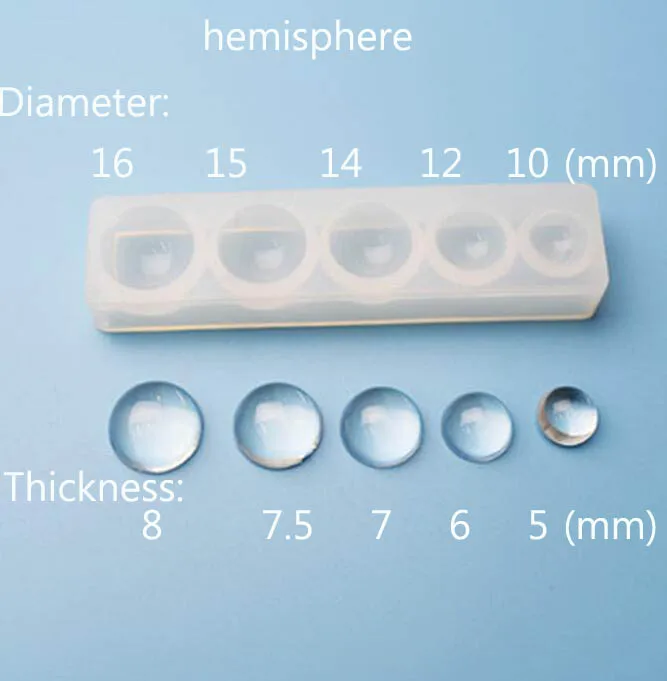 3 шт силиконовая форма для ювелирных изделий, половинный шар, кабошон, подвеска, эпоксидная смола, ювелирная форма, изготовление, формы для рукоделия, инструменты