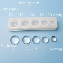 3 шт силиконовая форма для ювелирных изделий, половинный шар, кабошон, подвеска, эпоксидная смола, ювелирная форма, изготовление, формы для рукоделия, инструменты