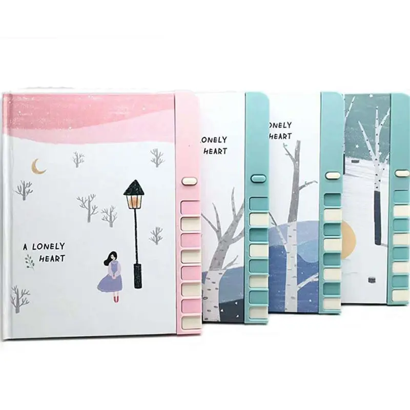 

Coloffice Cute Cartoon Code Book 32K Piano Notebook Children With Lock Dairy Notebook Student Travel Handbook School Supplies