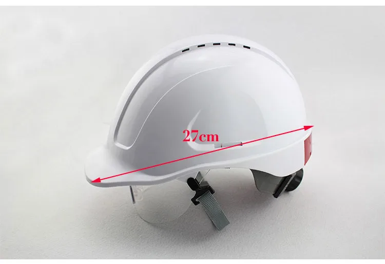 Защитный шлем с прозрачными стеклами из поликарбоната, жесткая шляпа, конструкция ABS, защитные шлемы, рабочая крышка, инженерный
