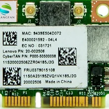 Broadcom BCM943227 BCM943227HM4L 802.11b/g/n 300 Мбит/с беспроводная Wifi Половина Mini PCI-E Wlan карта для lenovo IBM Z370 Z570 Z475 B475